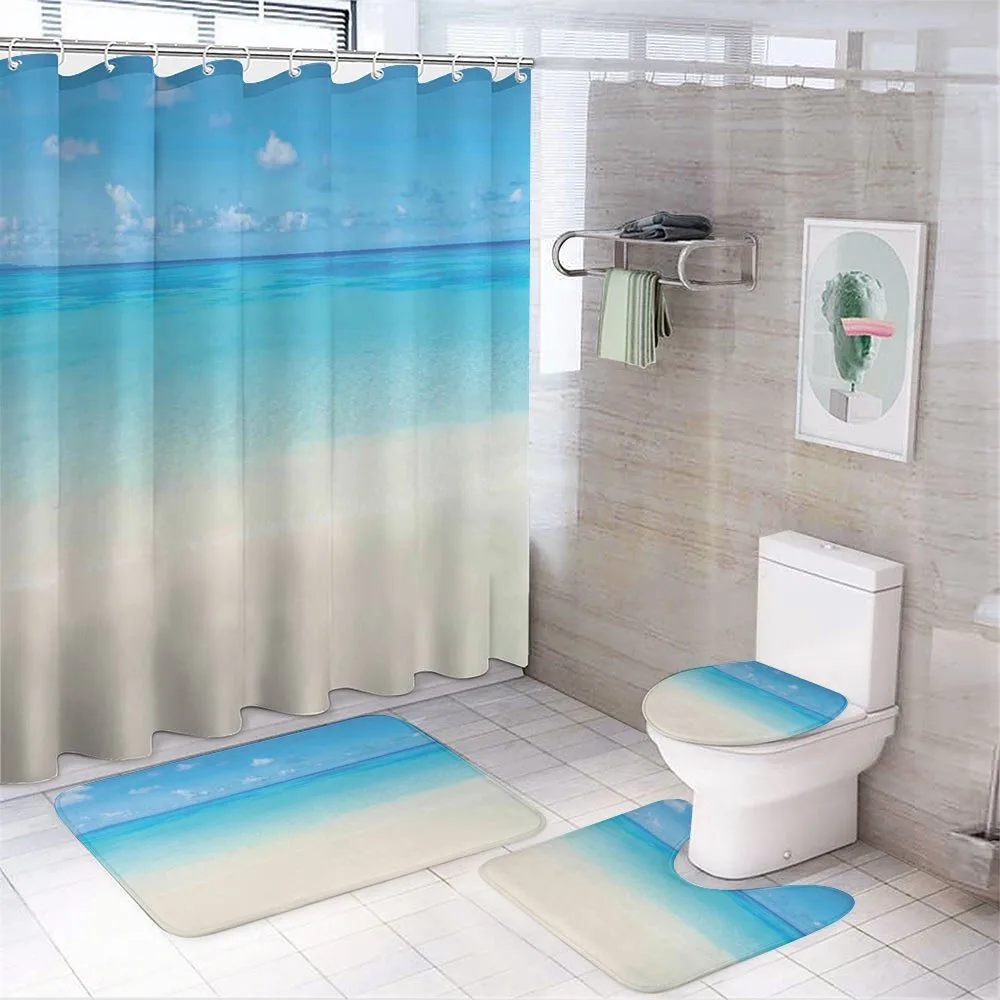 Carribean Sea Beach — 4-Piece Bathroom Set preview