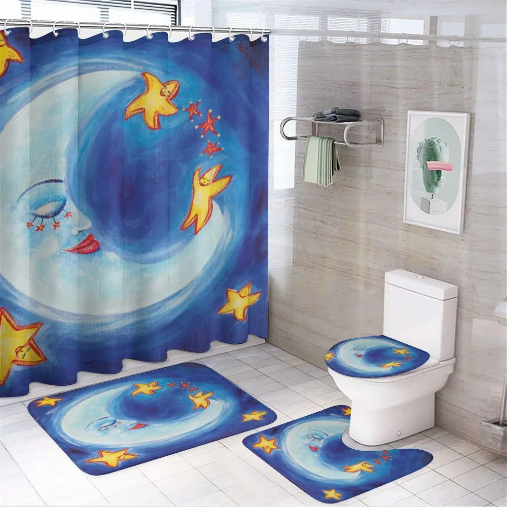 Cartoon Vibrant Star Dance — 4-Piece Bathroom Set preview