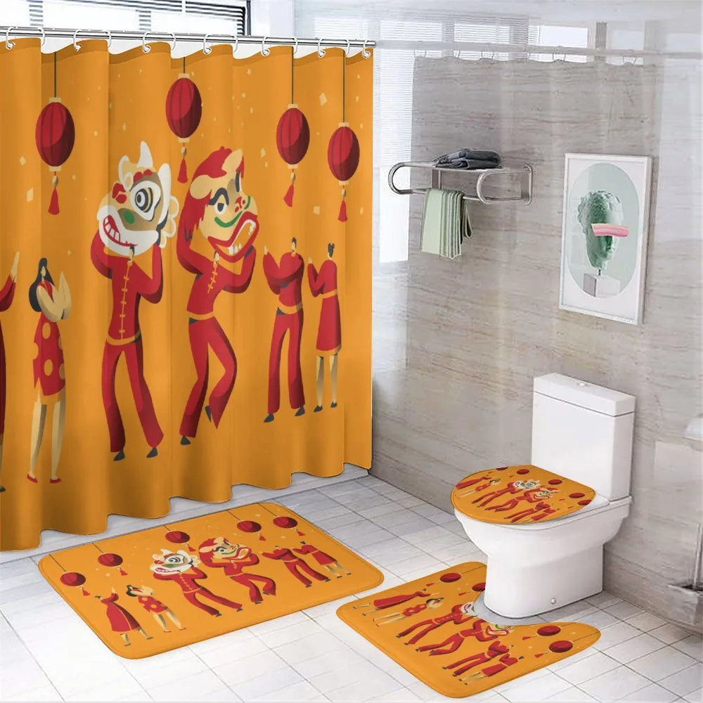 Chinese New Year Celebration — 4-Piece Bathroom Set preview