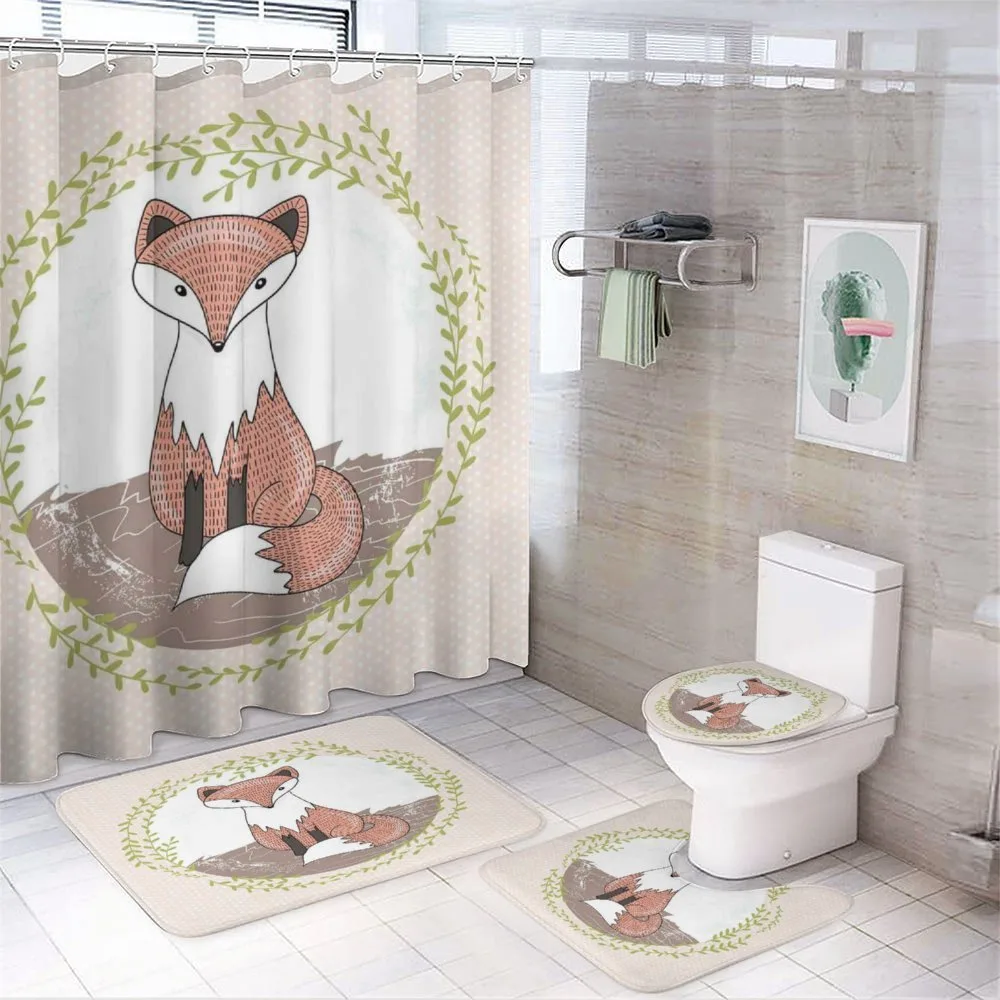 Forest Animal Polka Dots — 4-Piece Bathroom Set preview