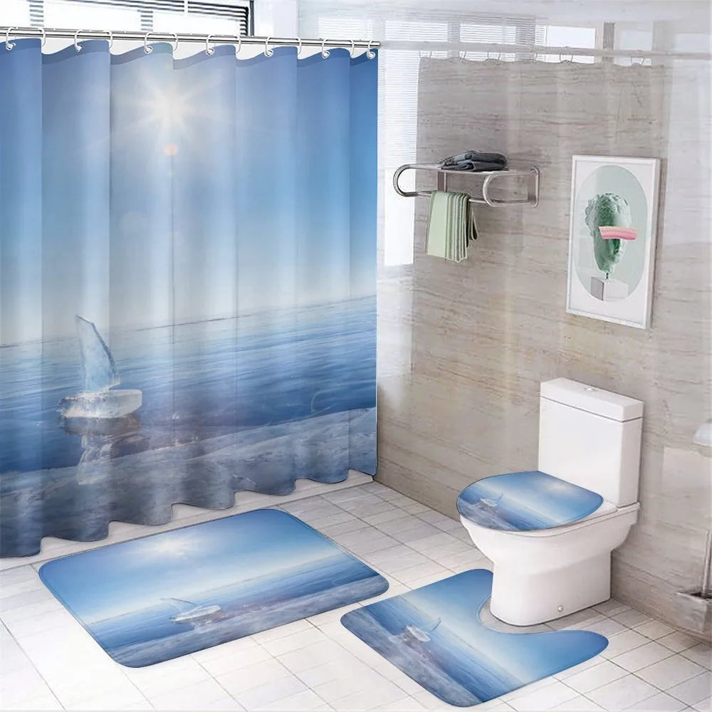 Icy Boat Sunny Weather — 4-Piece Bathroom Set preview