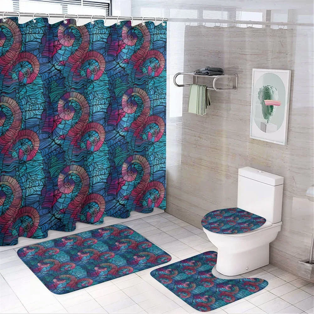 Mosaic Shell Swirls — 4-Piece Bathroom Set preview
