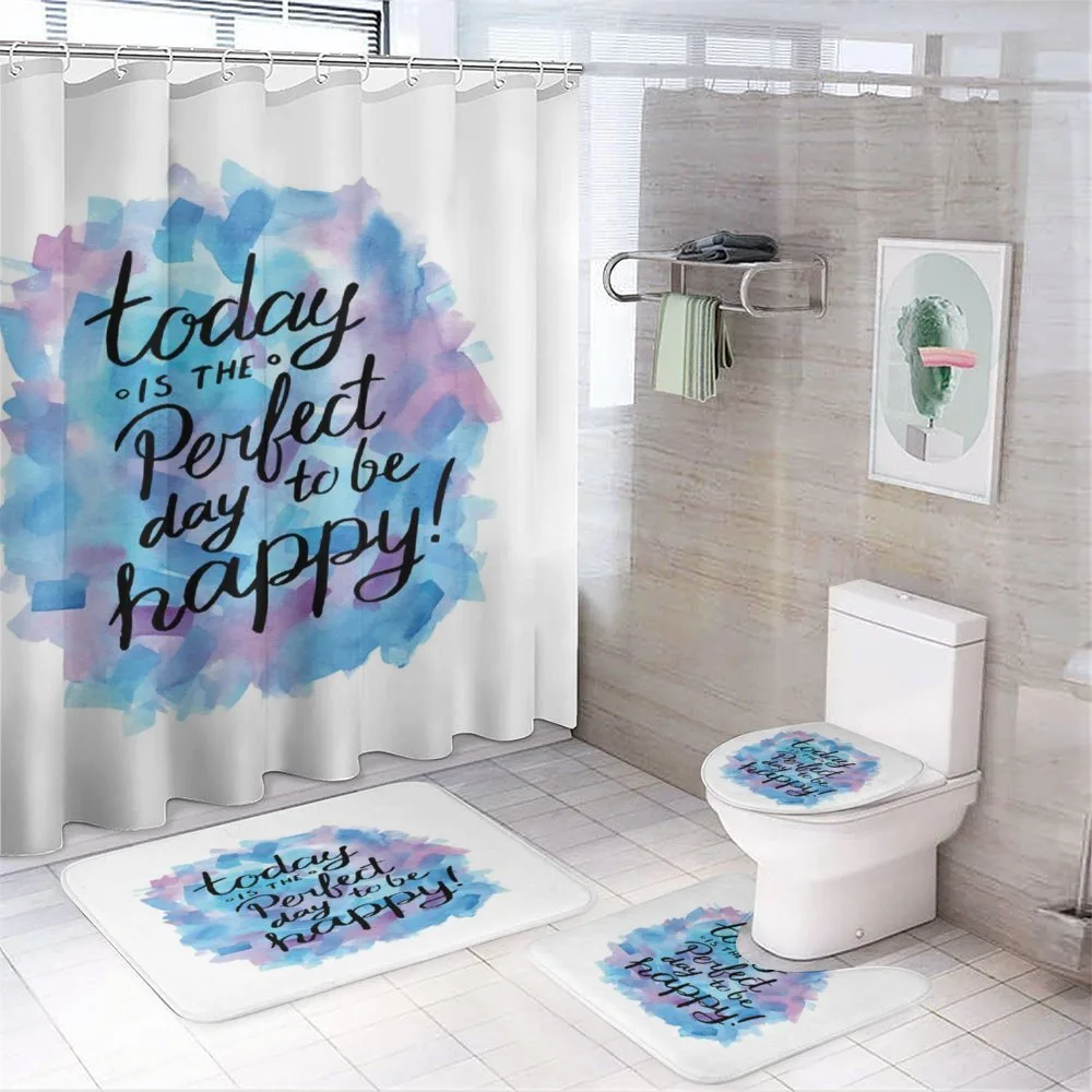 Paint Brush Happy — 4-Piece Bathroom Set preview