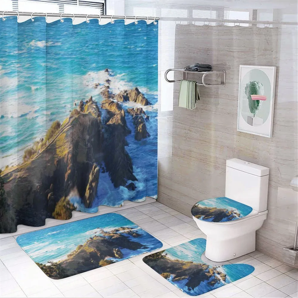 Austalian Cliffs by Sea — 4-Piece Bathroom Set preview