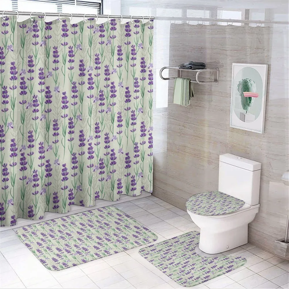 Fresh Herbs Botanical — 4-Piece Bathroom Set preview