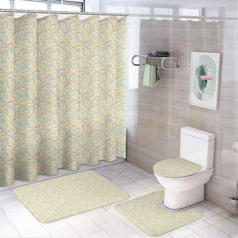 Retro Colored 4-Piece Bathroom Set product video