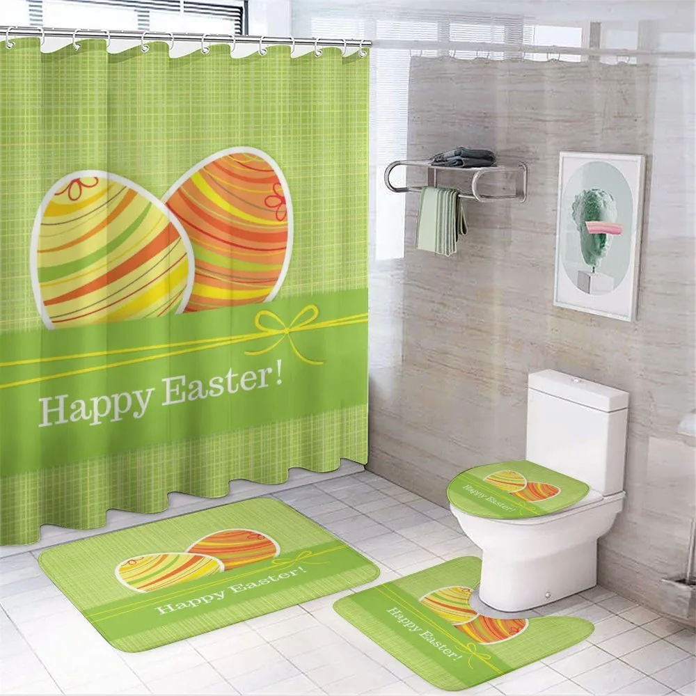 Striped Eggs — 4-Piece Bathroom Set preview