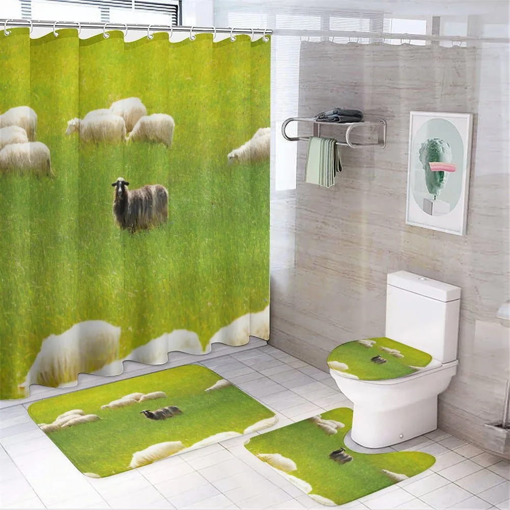 Black Sheep White Goats — 4-Piece Bathroom Set preview