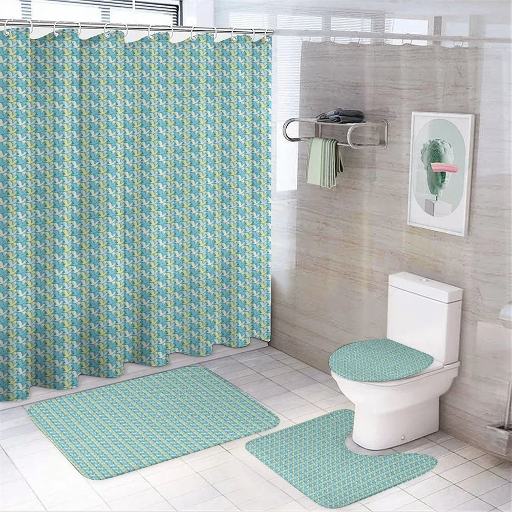 Creative Repetitive Pattern — 4-Piece Bathroom Set preview