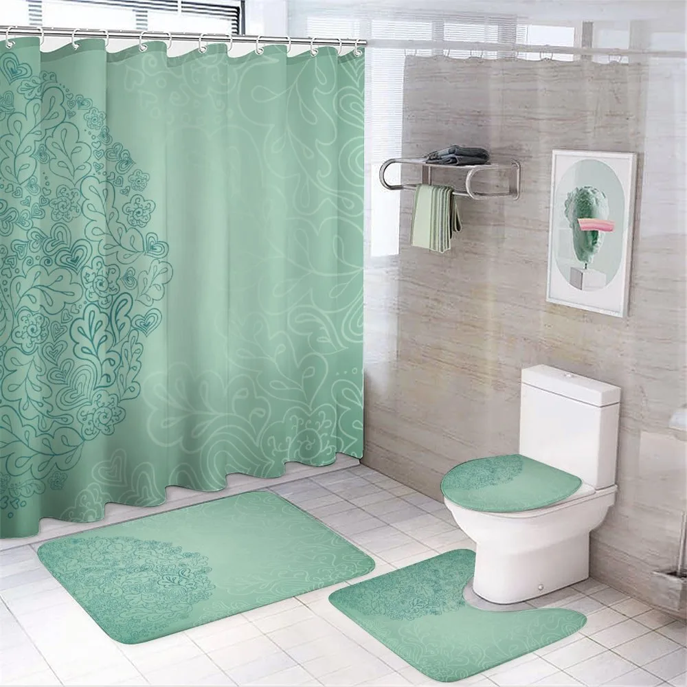 Mixed Leaves Botanical — 4-Piece Bathroom Set preview