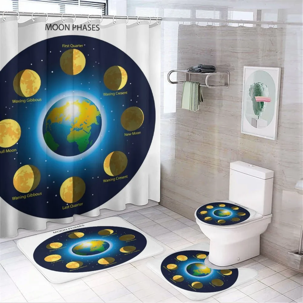 Phases of Moon — 4-Piece Bathroom Set preview