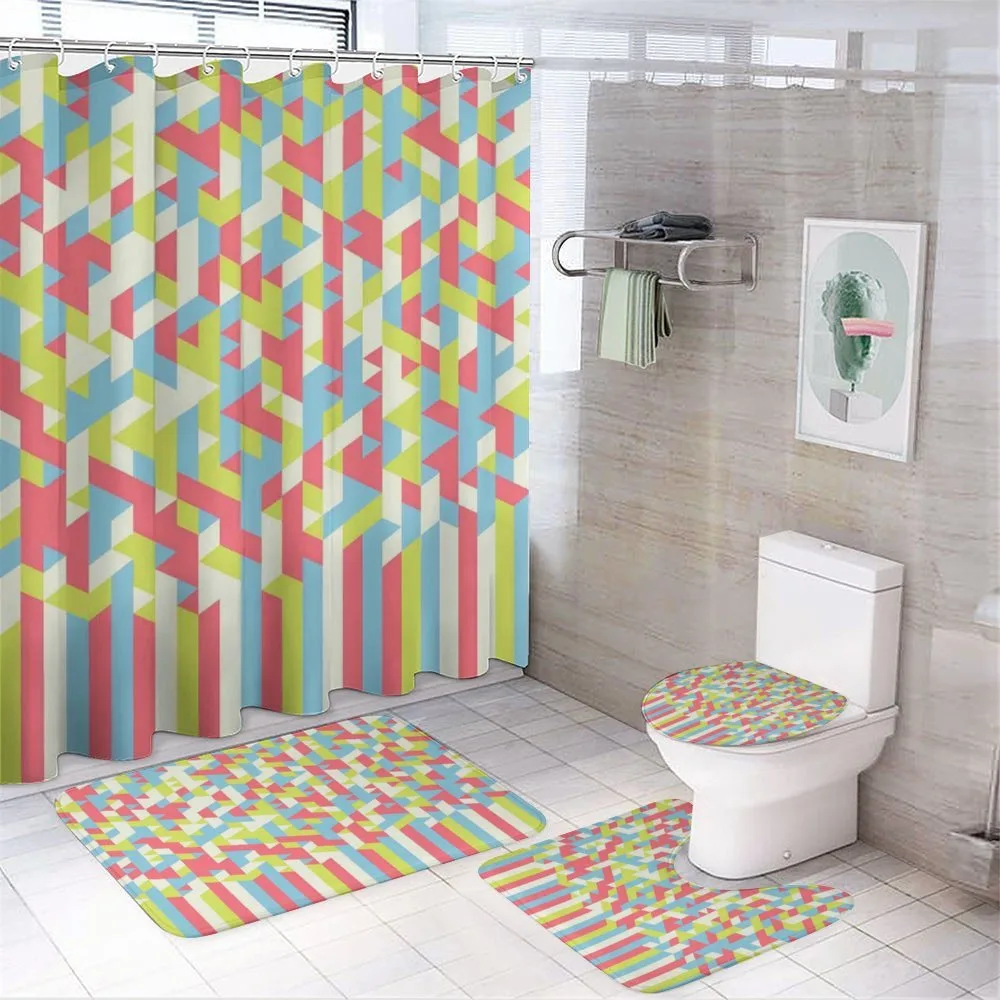 Psychedelic Gradient — 4-Piece Bathroom Set preview