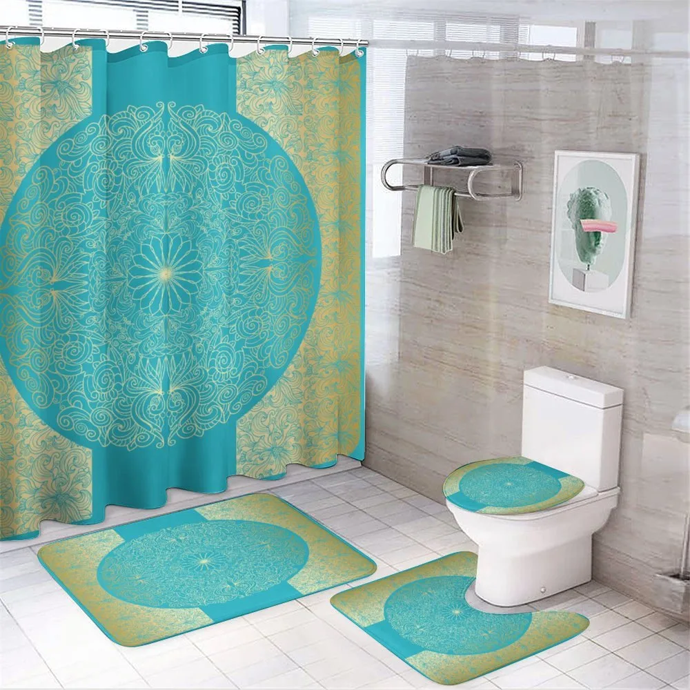 Vibrant Exotic Motifs — 4-Piece Bathroom Set preview