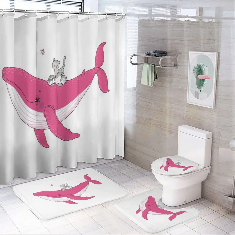 3 Cats Big Fish Magic — 4-Piece Bathroom Set preview