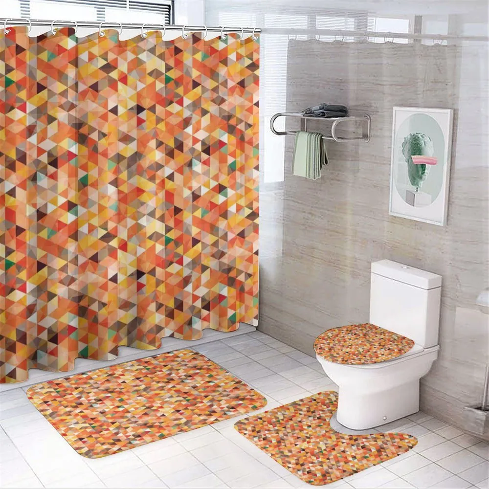 Abstract Vibrant Motif — 4-Piece Bathroom Set preview