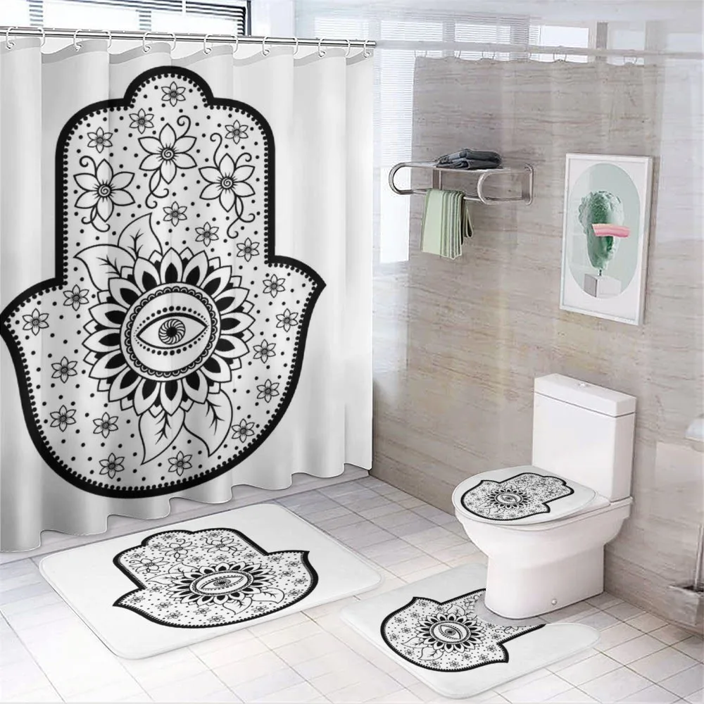 Blooming Lily Curl — 4-Piece Bathroom Set preview