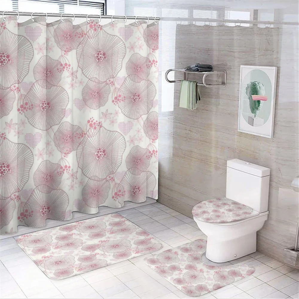 Blooms of a Romantic Spring — 4-Piece Bathroom Set preview
