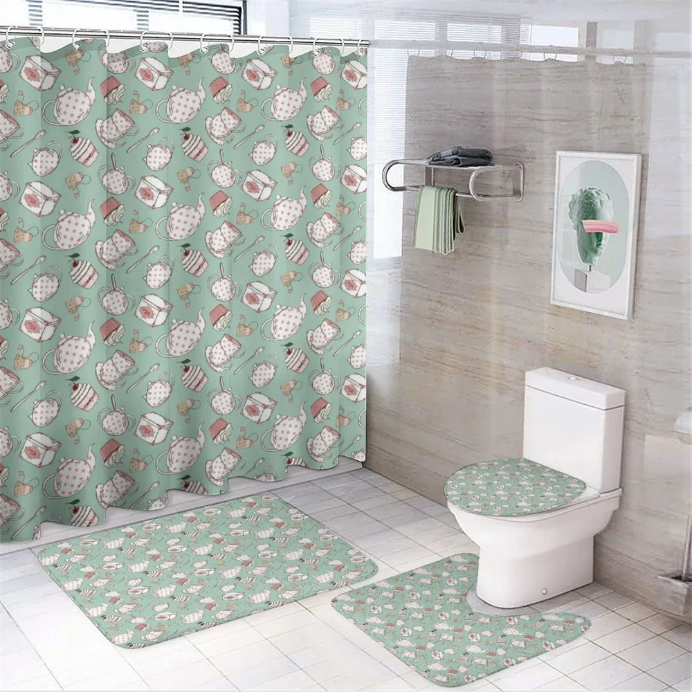 Dotted Pots and Cups — 4-Piece Bathroom Set preview