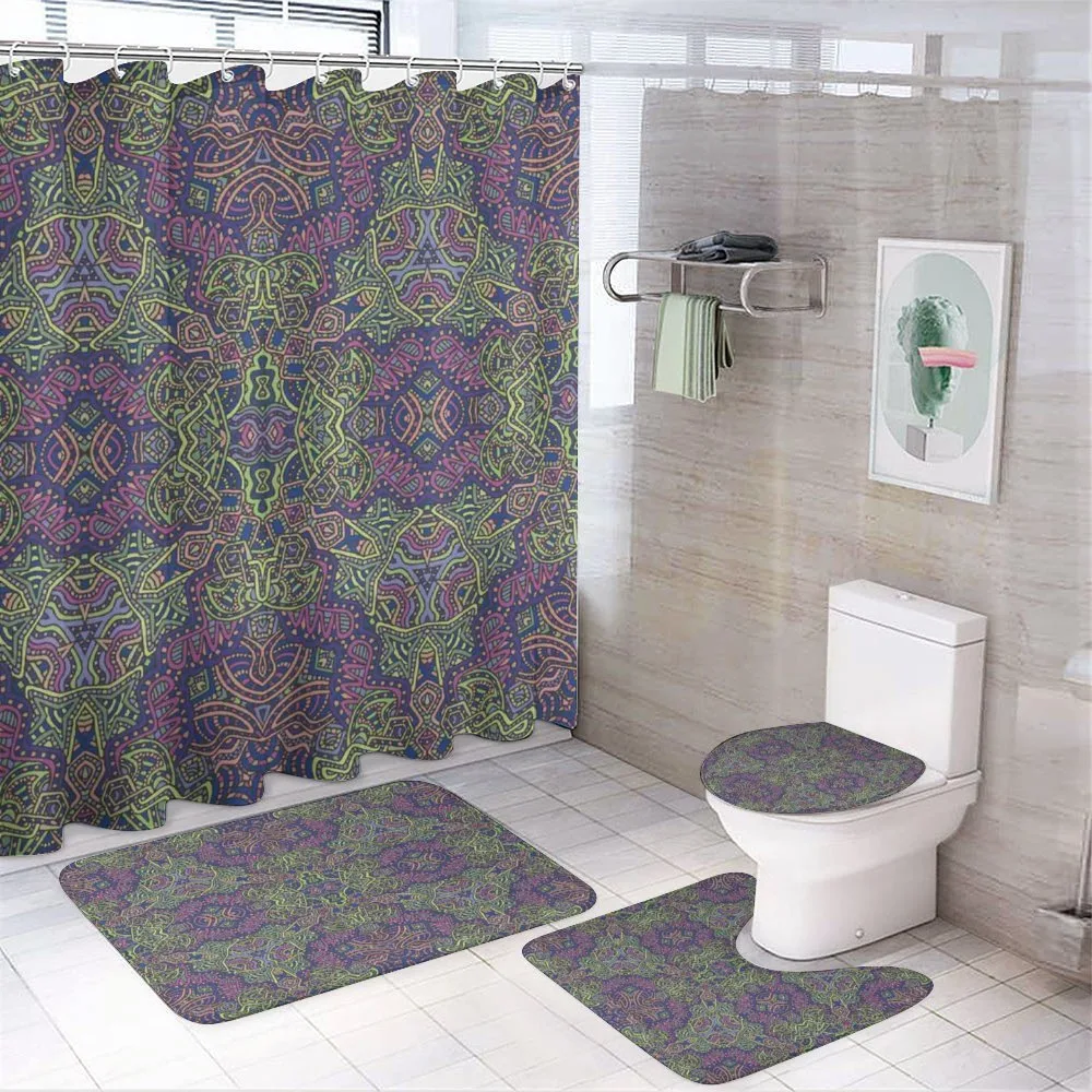 Mandala Boho Hippie — 4-Piece Bathroom Set preview