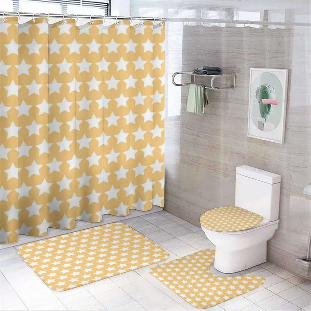 Retro Stars — 4-Piece Bathroom Set preview