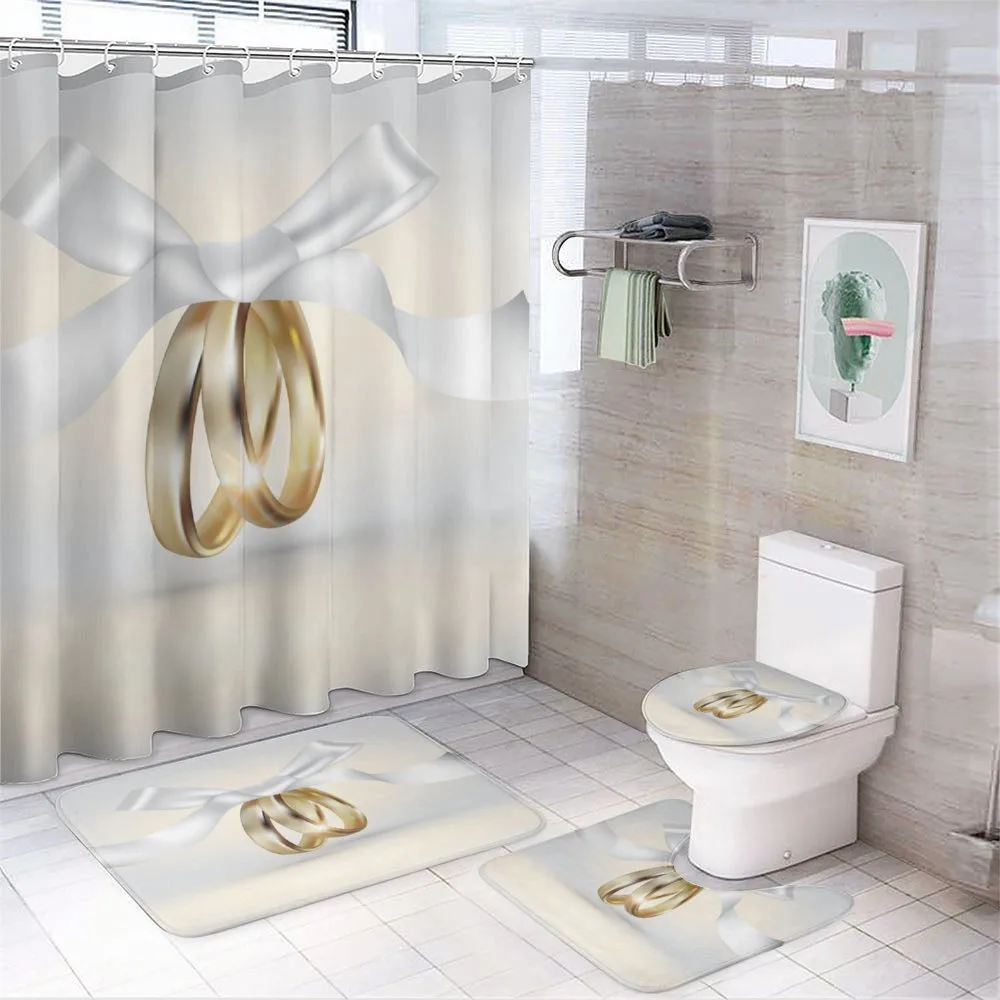 Rings with the Ribbon — 4-Piece Bathroom Set preview