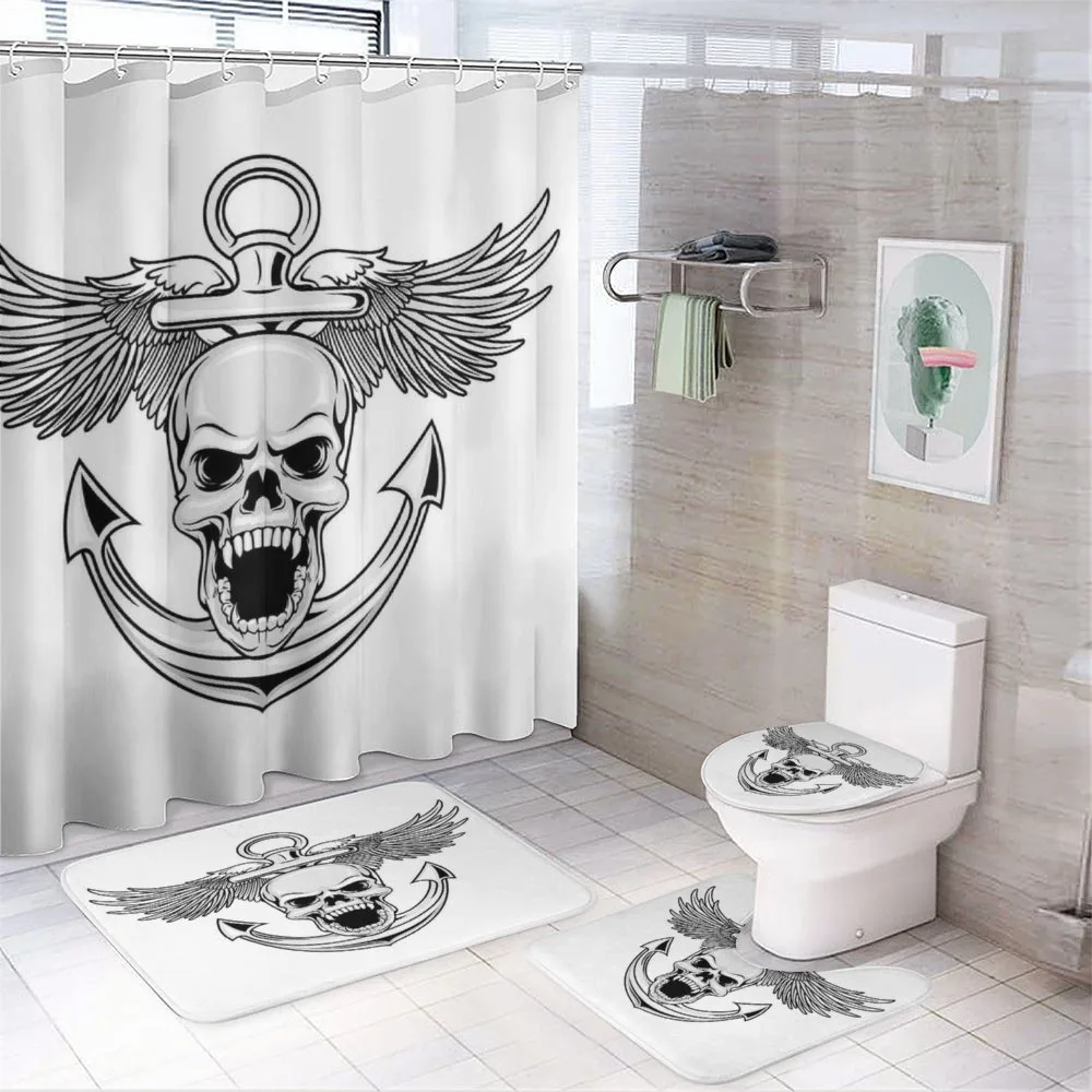 Skull Anchor Eagle — 4-Piece Bathroom Set preview