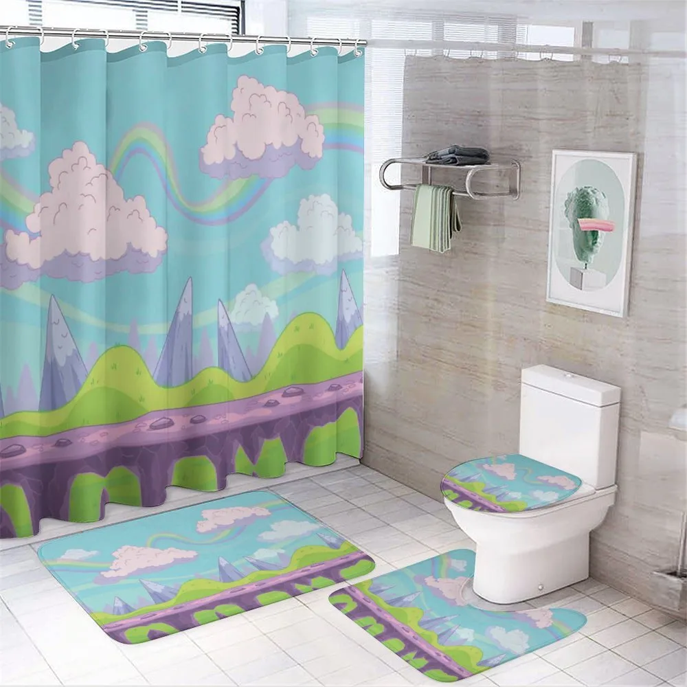 Abstract Fairy Tale Scene — 4-Piece Bathroom Set preview