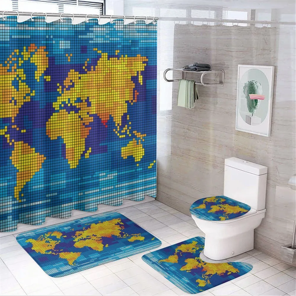 Geometric Modern — 4-Piece Bathroom Set preview