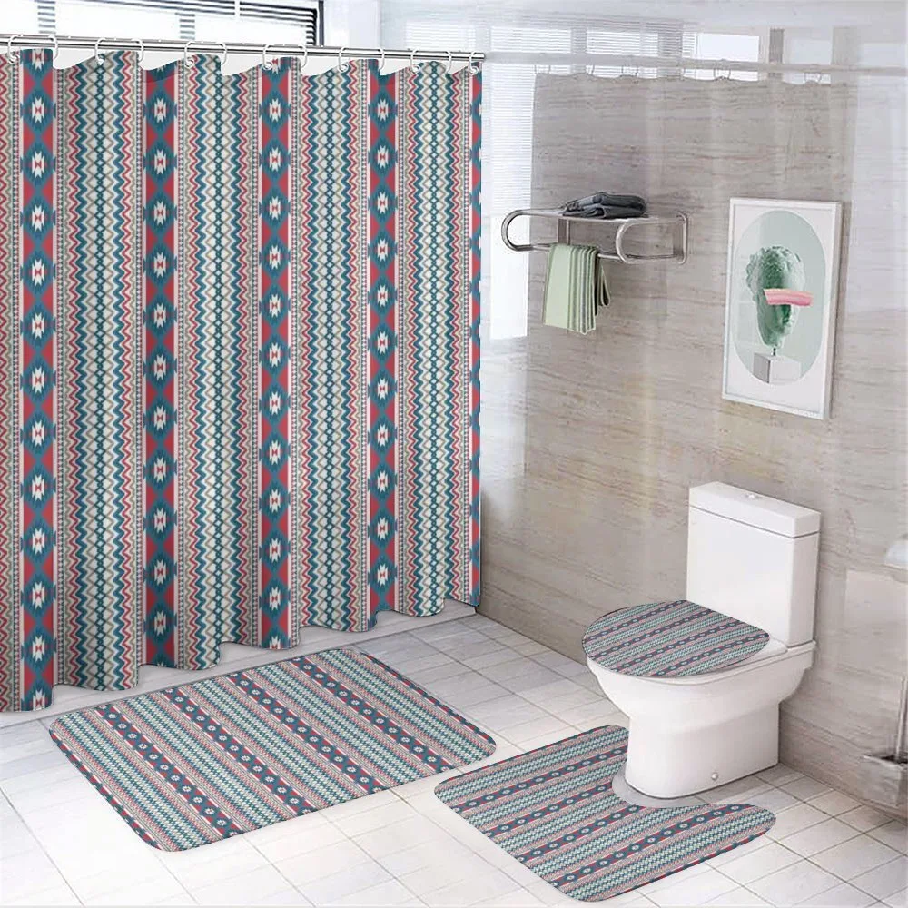 Native Old Motifs — 4-Piece Bathroom Set preview