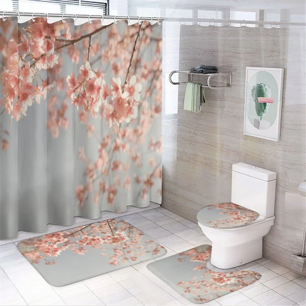 Scenery Sakura Trees — 4-Piece Bathroom Set preview