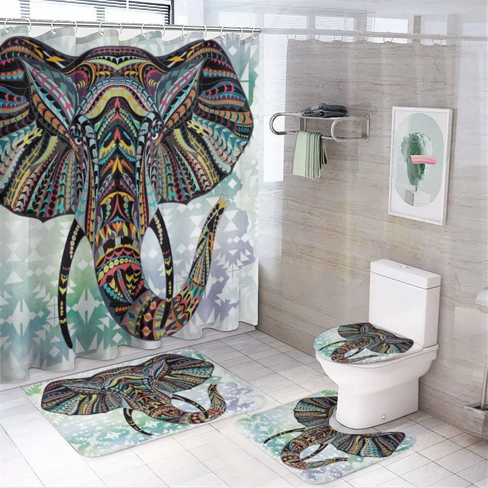 South Asian Animal — 4-Piece Bathroom Set preview
