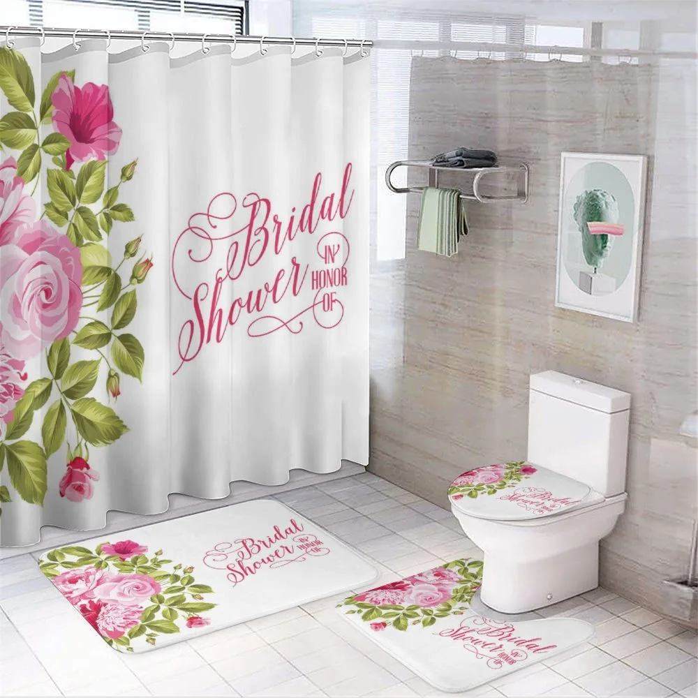 Bride Shabby Flowers — 4-Piece Bathroom Set preview
