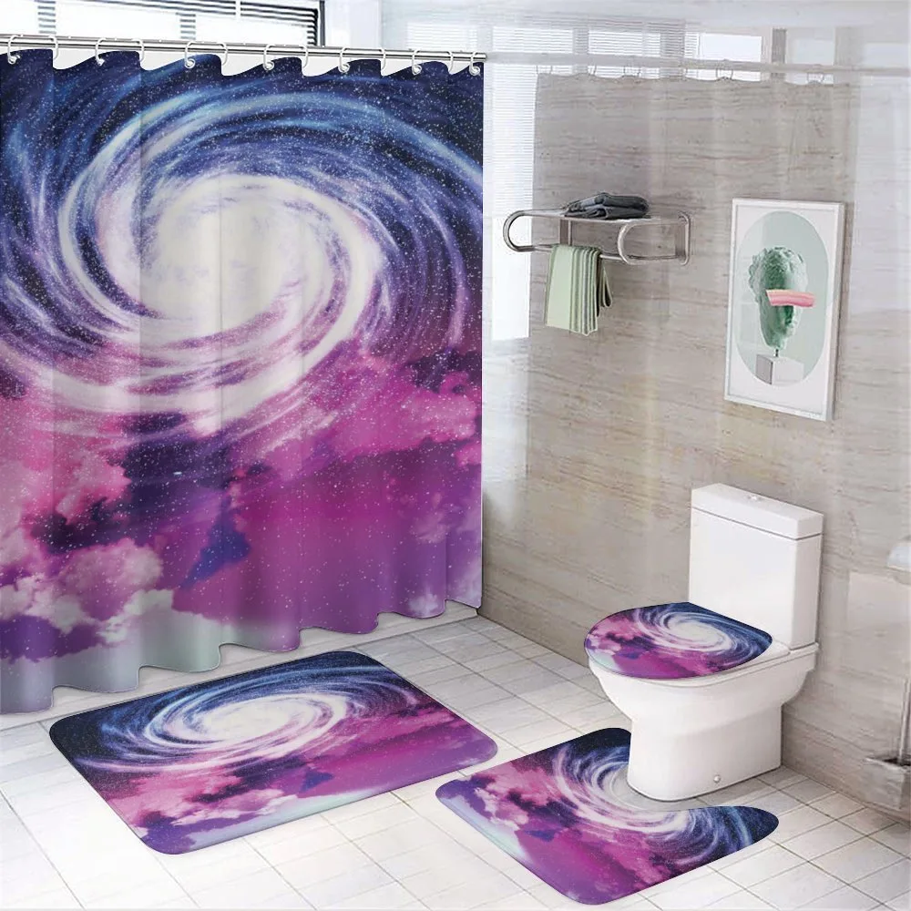 Cosmic Swirling Pattern — 4-Piece Bathroom Set preview