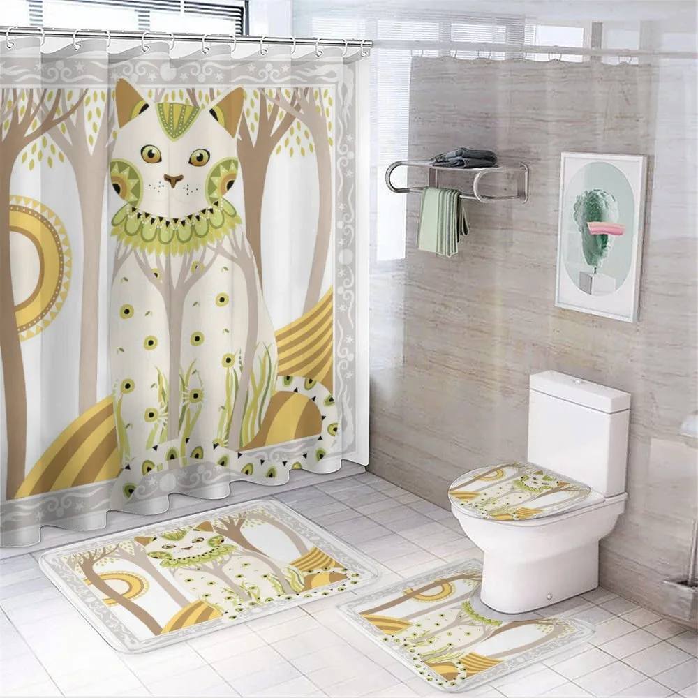 Magic Kitty Ornate — 4-Piece Bathroom Set preview