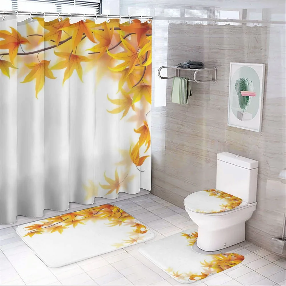 Maple Leaf Branches — 4-Piece Bathroom Set preview
