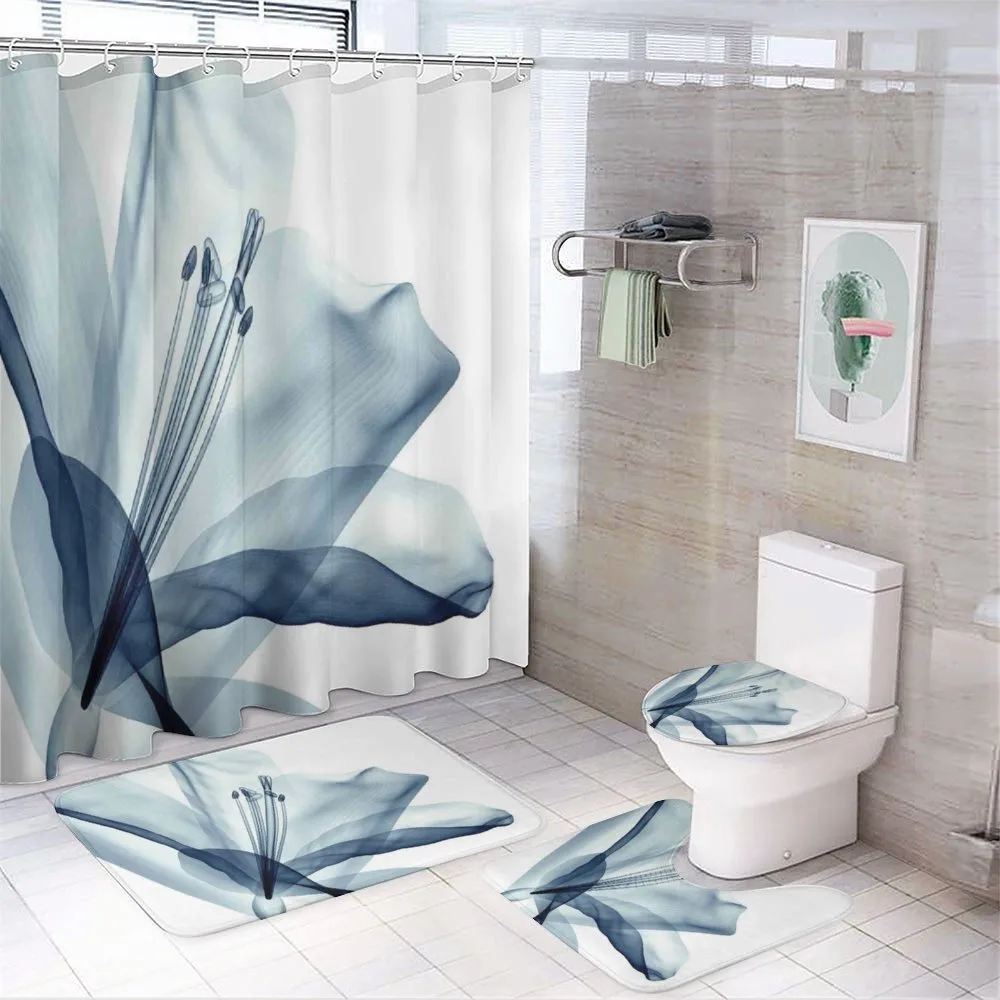 Modern Flowers Plants — 4-Piece Bathroom Set preview