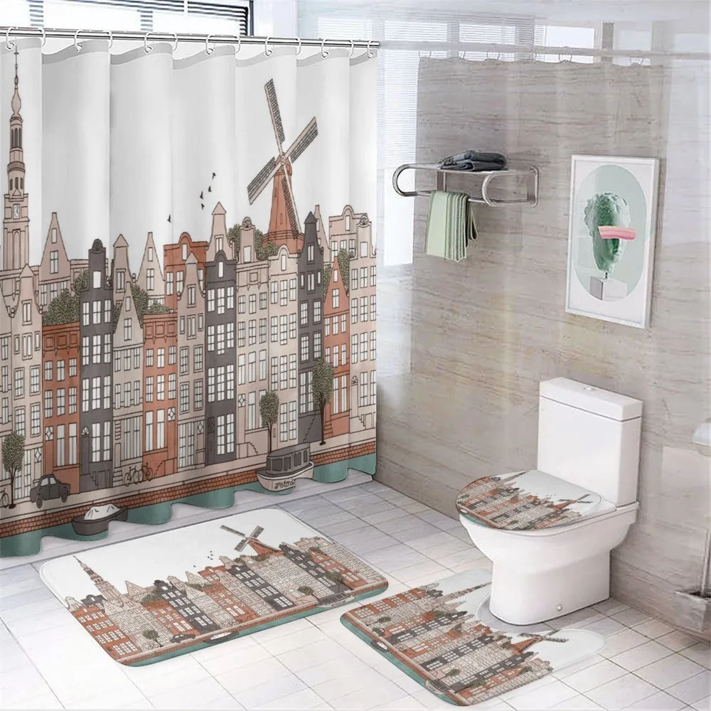 Netherlands Historic Art — 4-Piece Bathroom Set preview