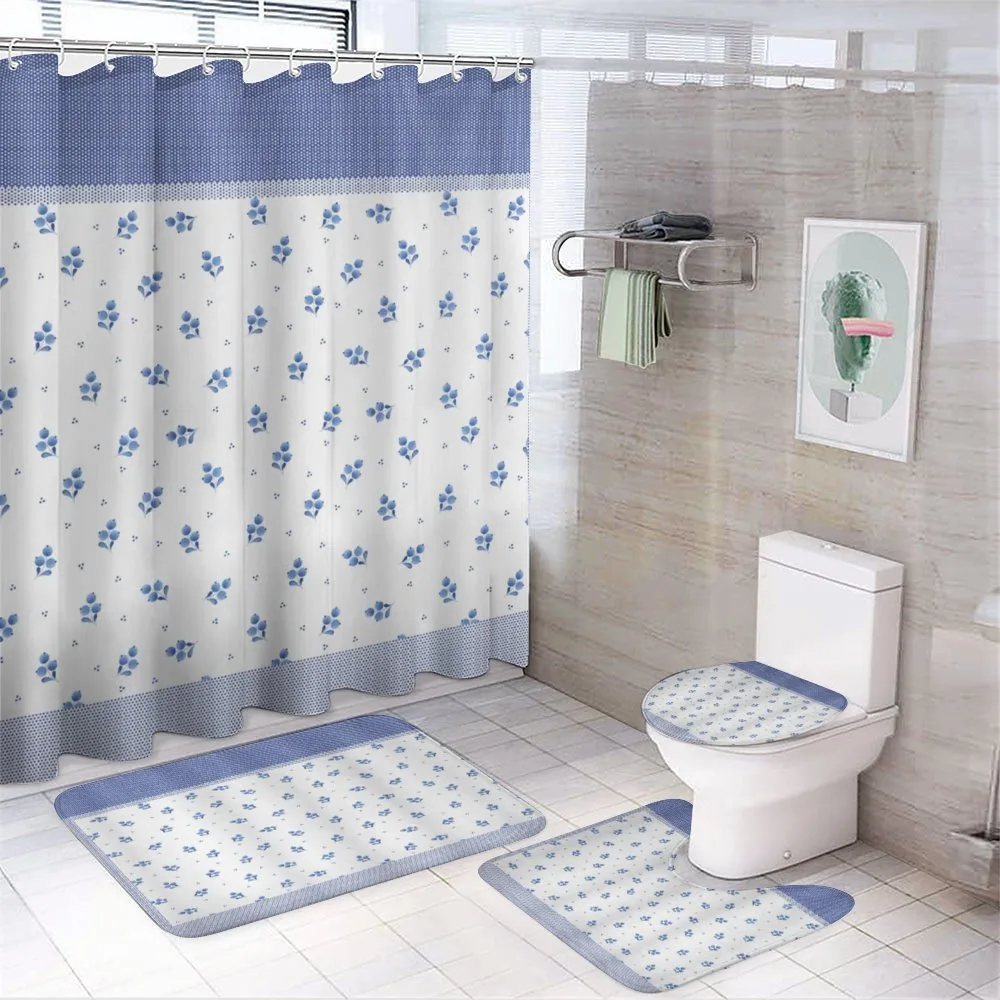 Simple Berry Polka Dots — 4-Piece Bathroom Set preview