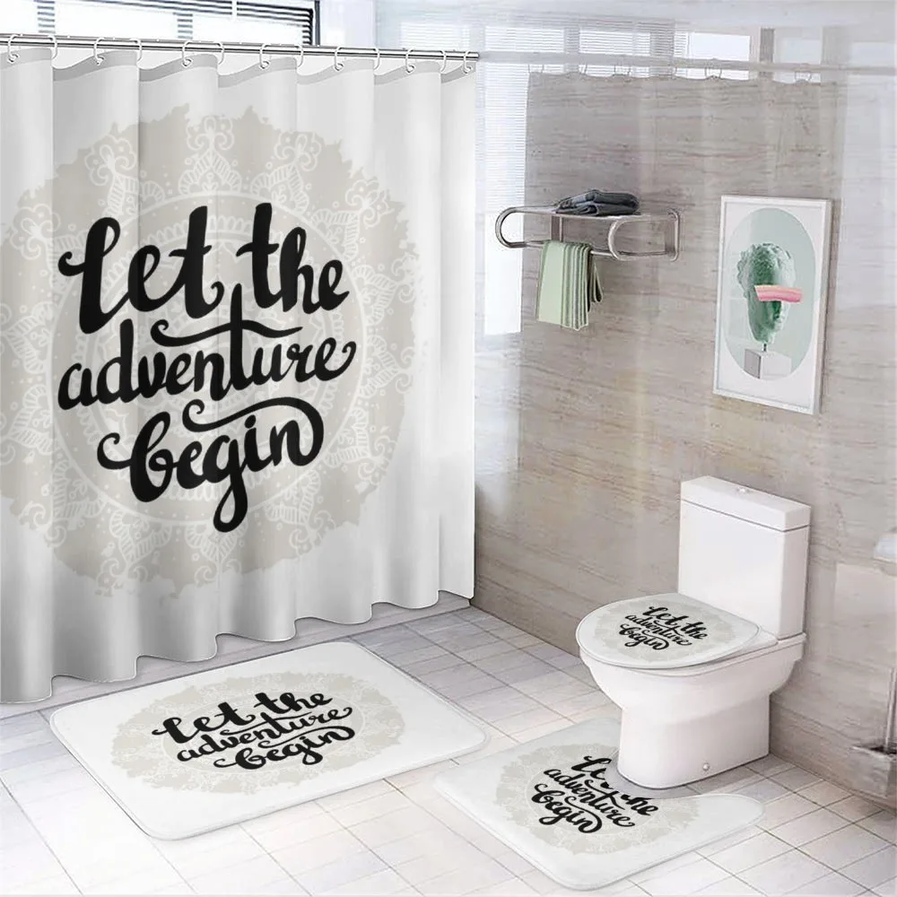 Mandala Motif Hipster — 4-Piece Bathroom Set preview