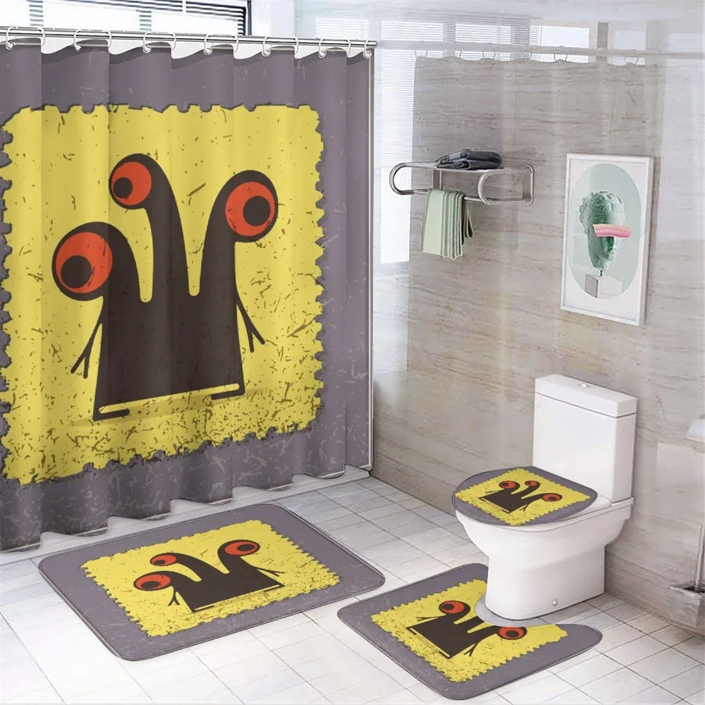 Trippy Creature Eyes — 4-Piece Bathroom Set preview