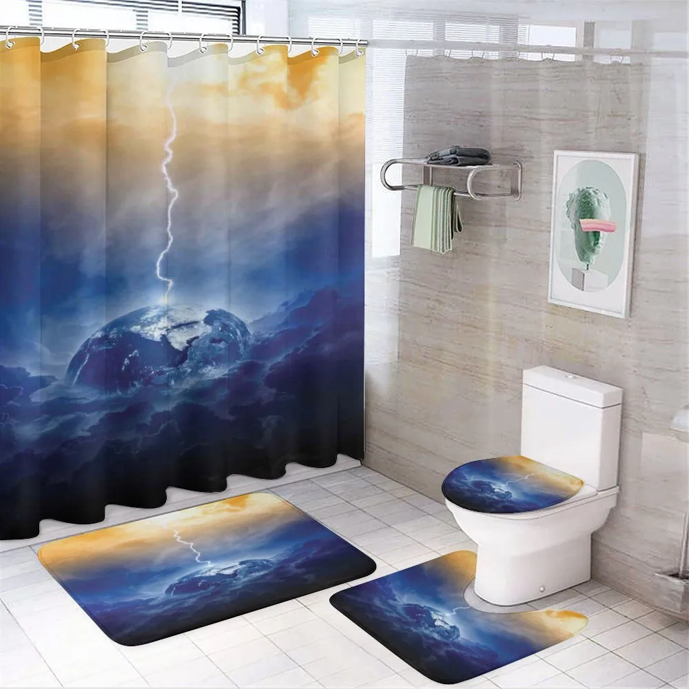 Big Bolt Hits Planet — 4-Piece Bathroom Set preview