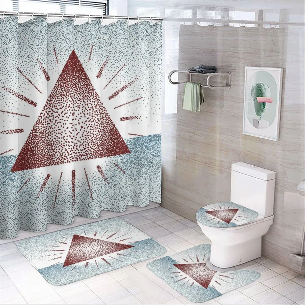 Dots Retro Pyramid — 4-Piece Bathroom Set preview