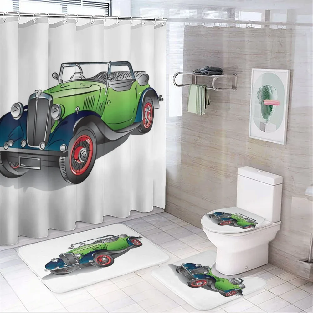 Hand Drawn Convertible — 4-Piece Bathroom Set preview