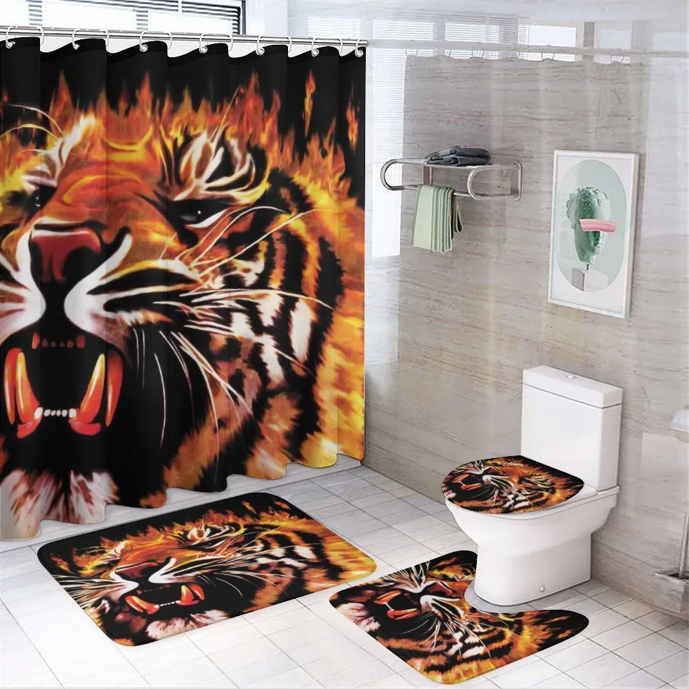 Hunter Forest King Tiger — 4-Piece Bathroom Set preview