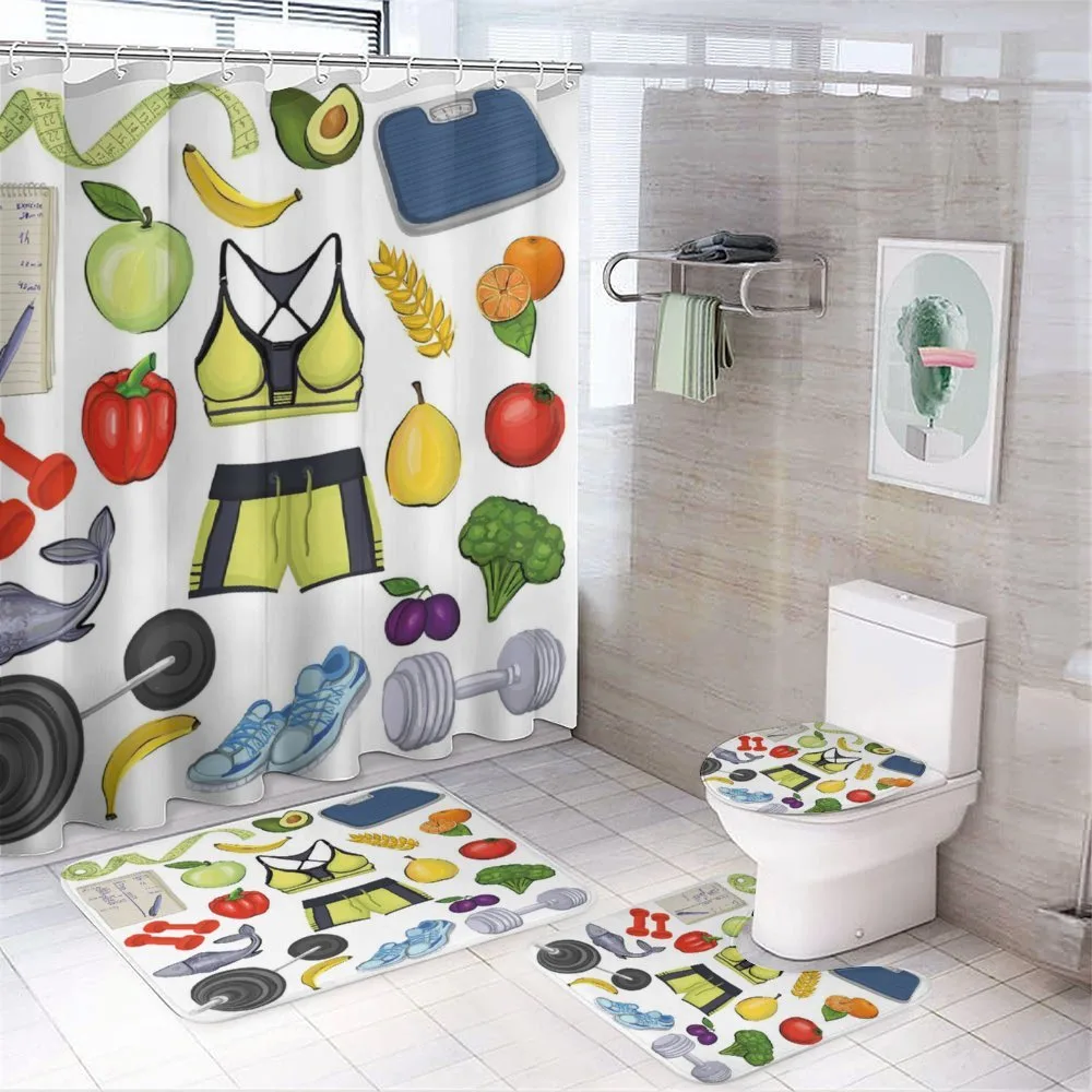 Live Healthy Eat Clean — 4-Piece Bathroom Set preview