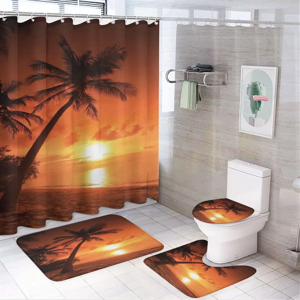 Twilight Coconut Palms — 4-Piece Bathroom Set preview