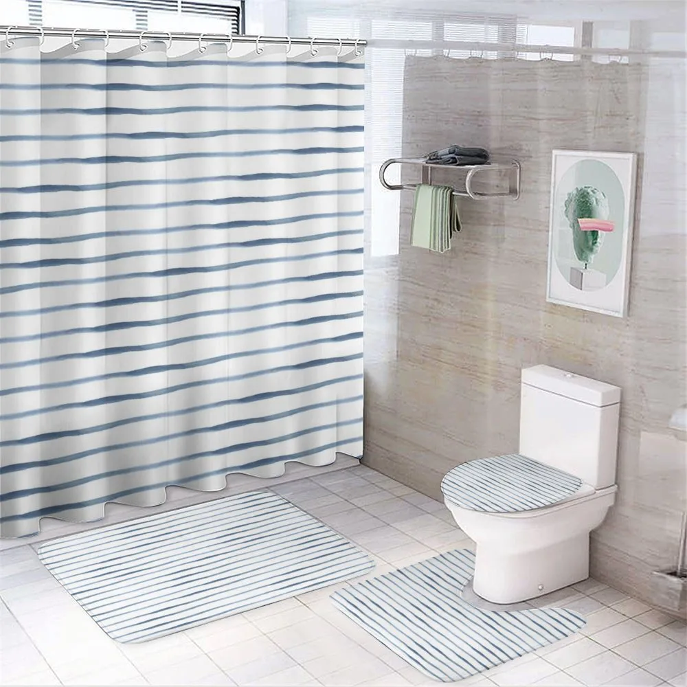 Abstract Ocean — 4-Piece Bathroom Set preview