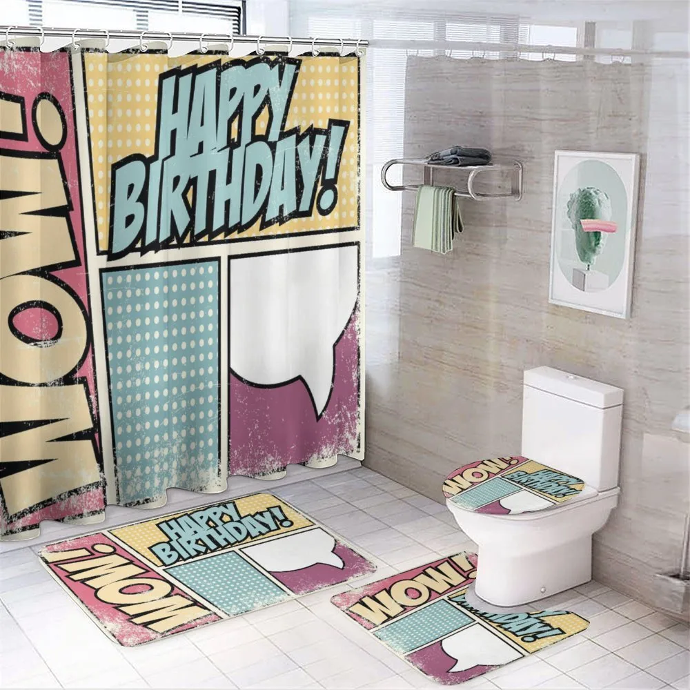 Comic Book Birthday — 4-Piece Bathroom Set preview