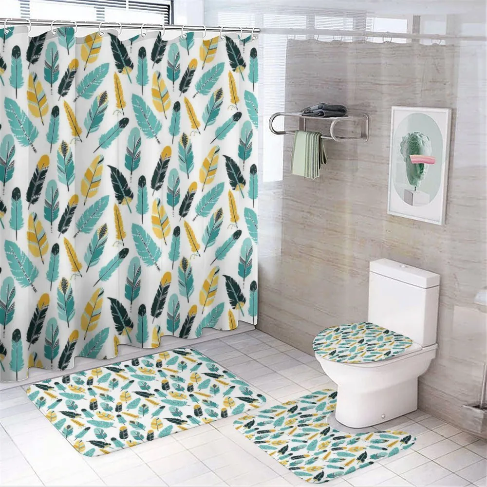 Doodle Composition — 4-Piece Bathroom Set preview