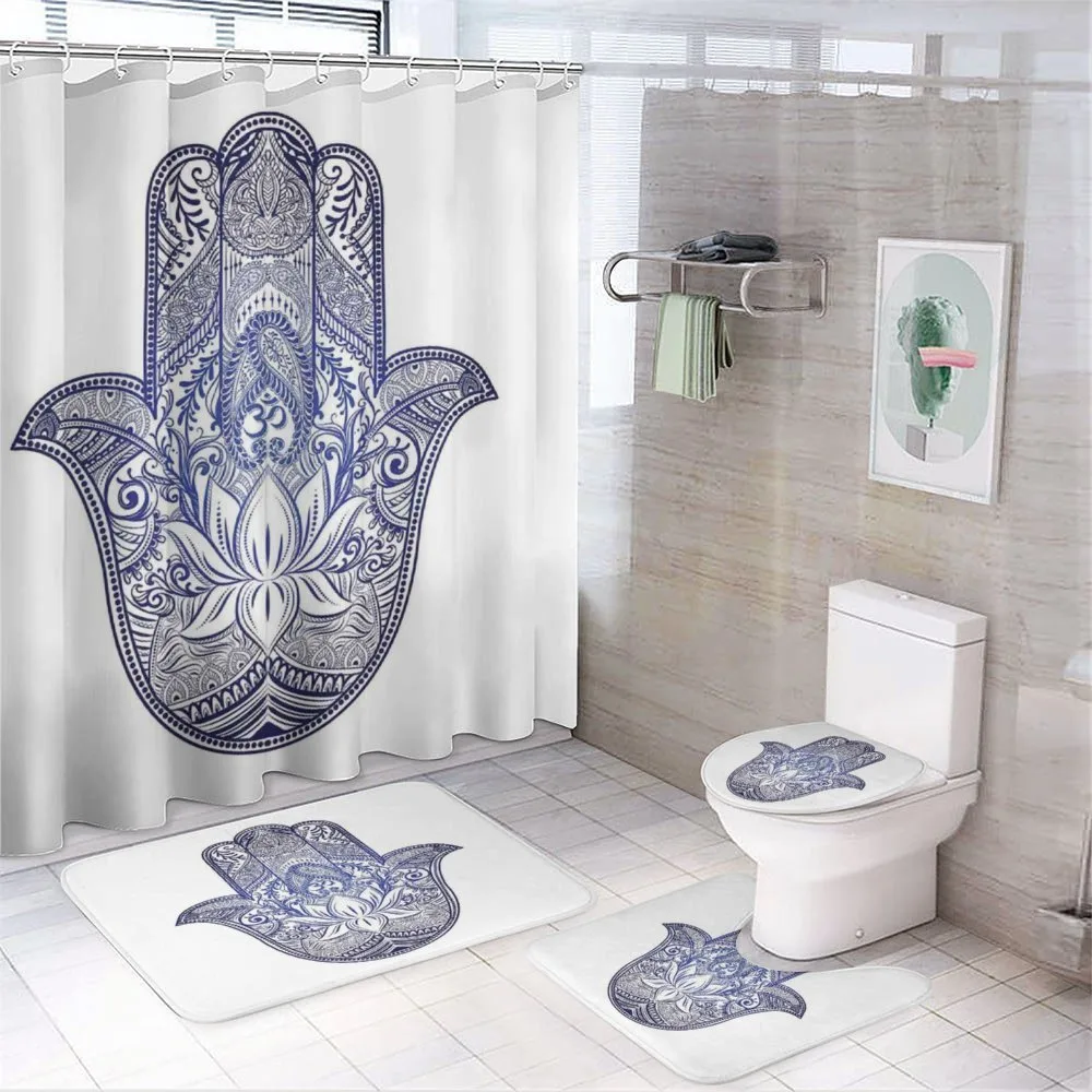 Paisleys Flowers — 4-Piece Bathroom Set preview